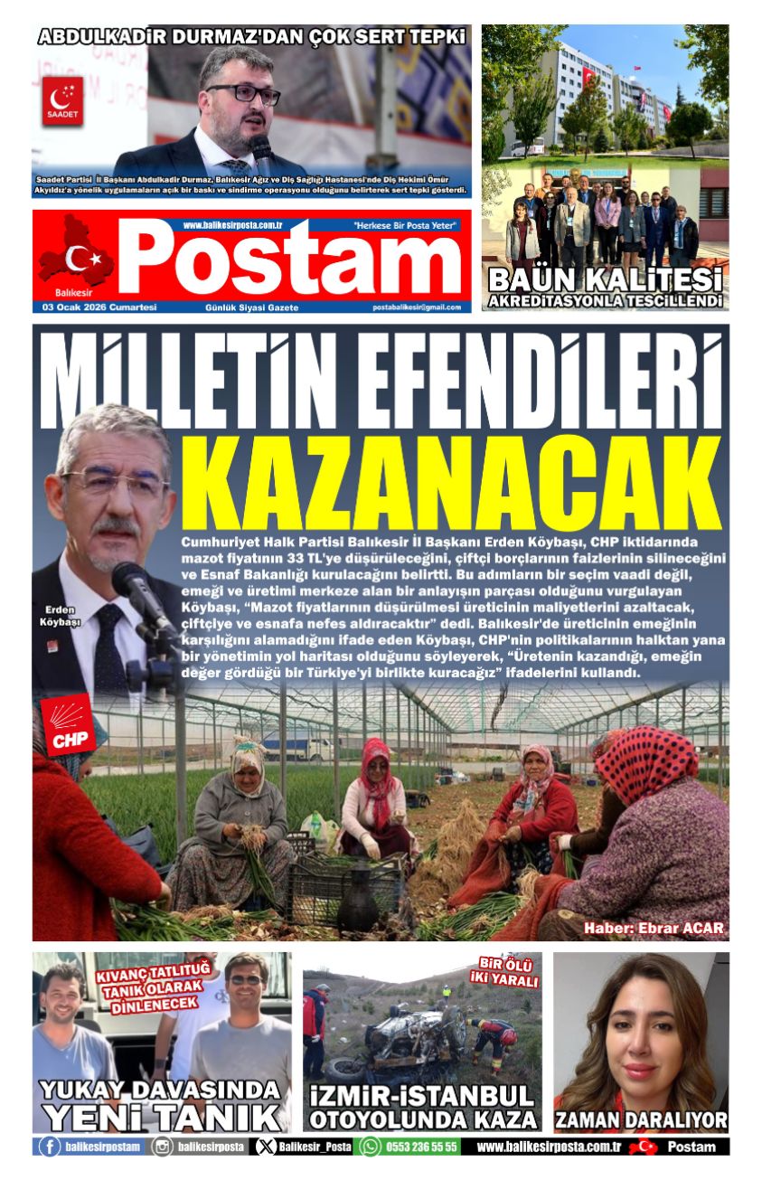 MİLLETİN EFENDİLERİ KAZANACAK