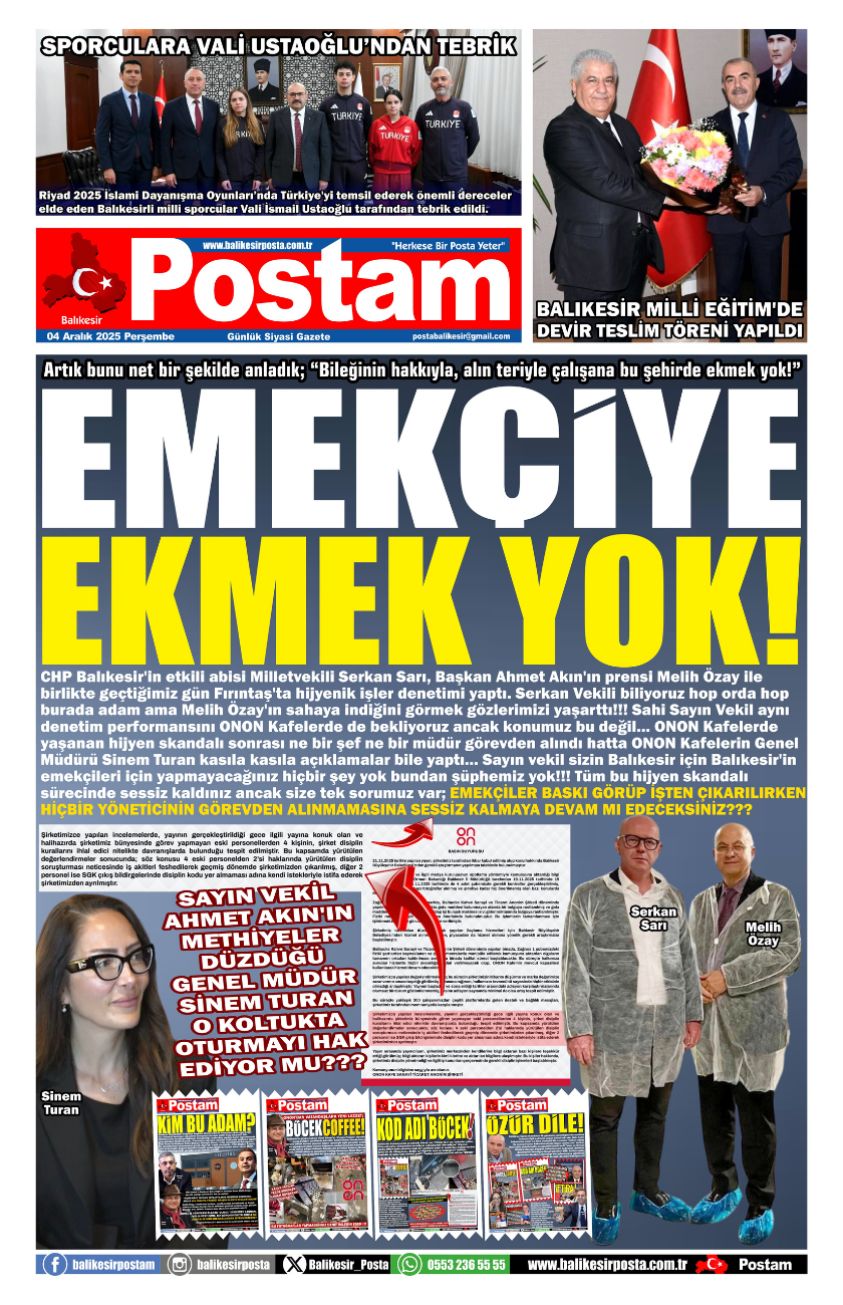 EMEKÇİYE EKMEK YOK!