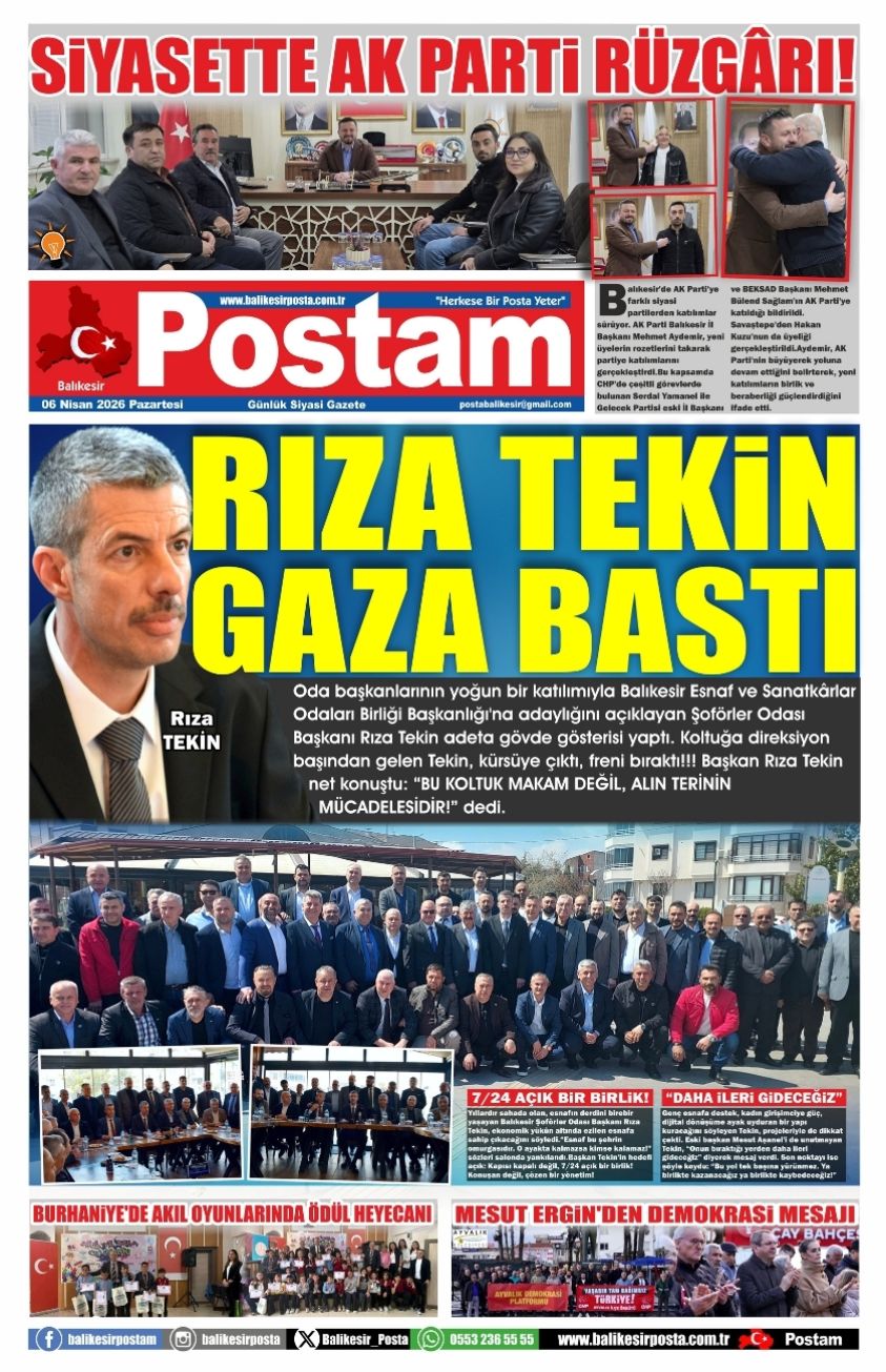 RIZA TEKİN GAZA BASTI