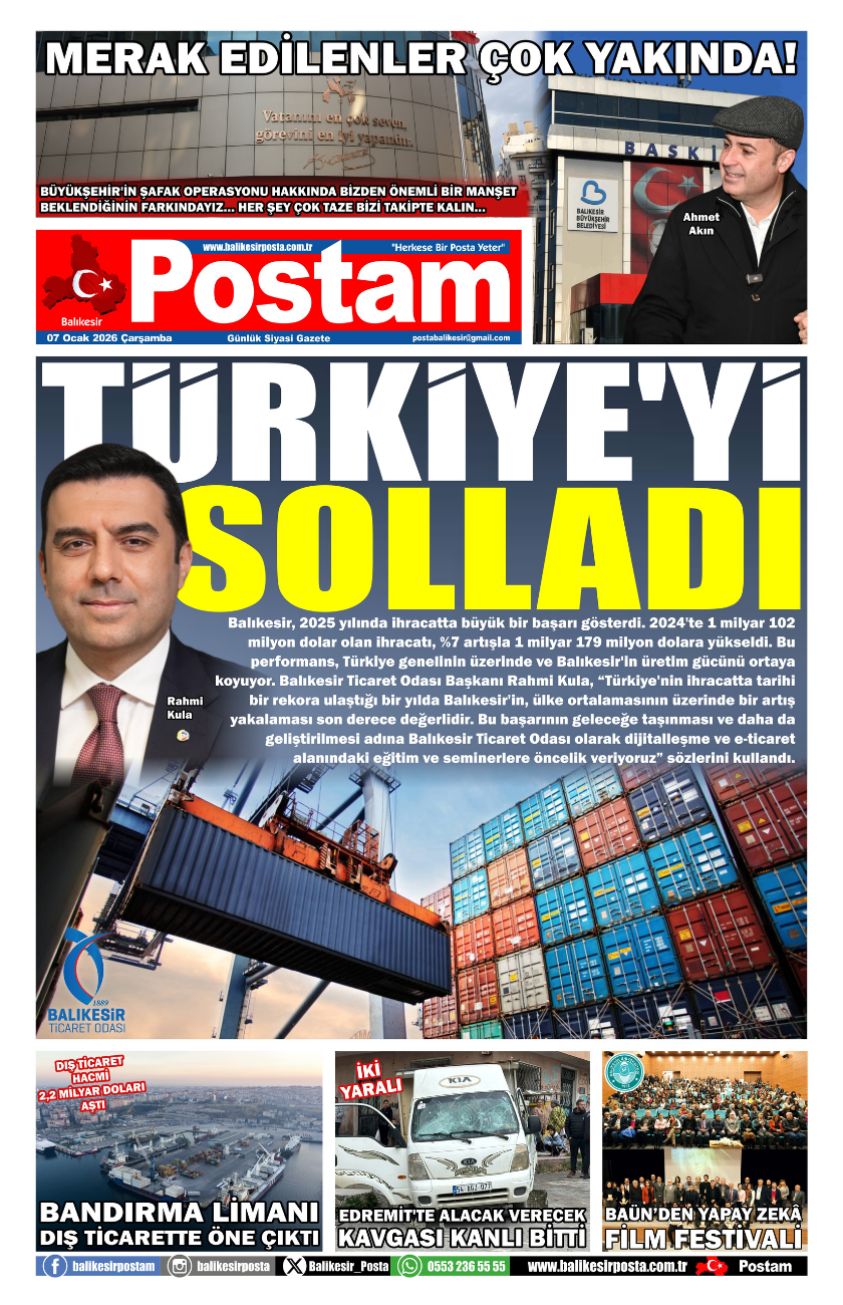 TÜRKİYE’Yİ SOLLADI