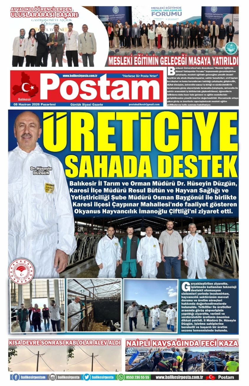 ÜRETİCİYE SAHADA DESTEK