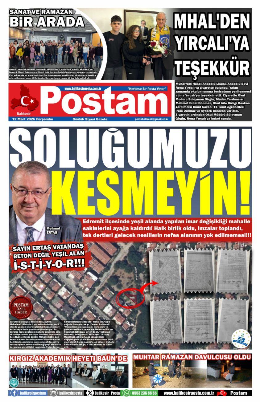 SOLUĞUMUZU KESMEYİN!