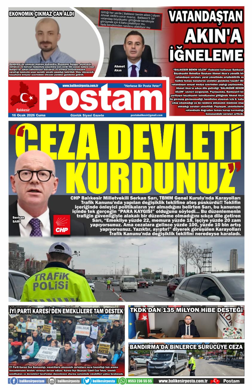 “CEZA DEVLETİ KURDUNUZ”