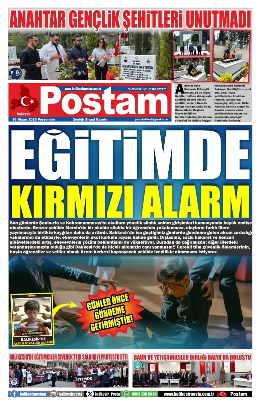 EĞİTİMDE KIRMIZI ALARM
