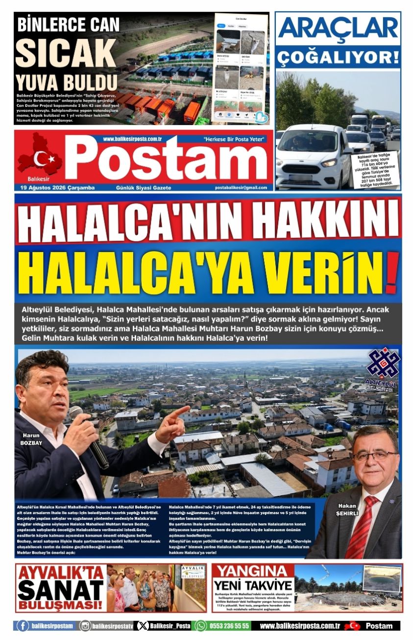 HALALCA'NIN HAKKINI HALALCA'YA VERİN!