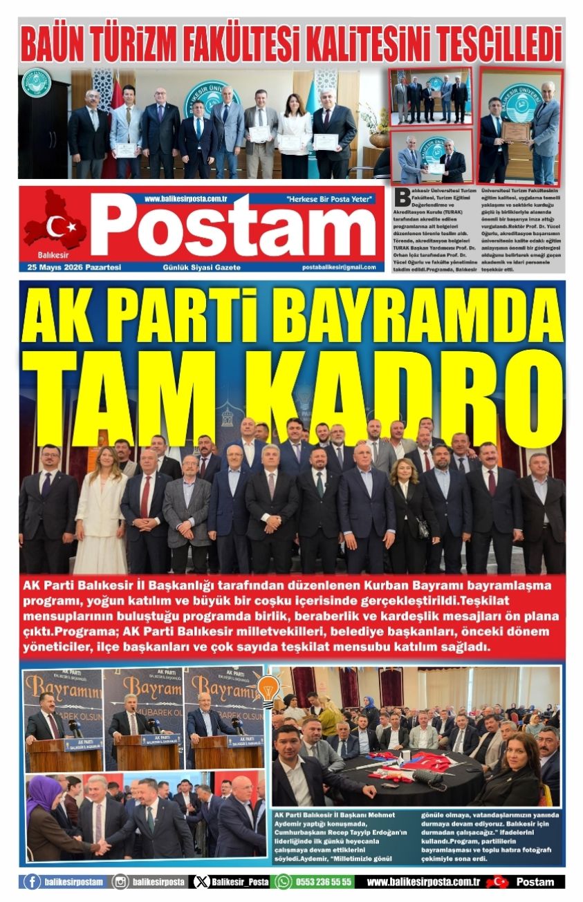AK PARTİ BAYRAMDA TAM KADRO