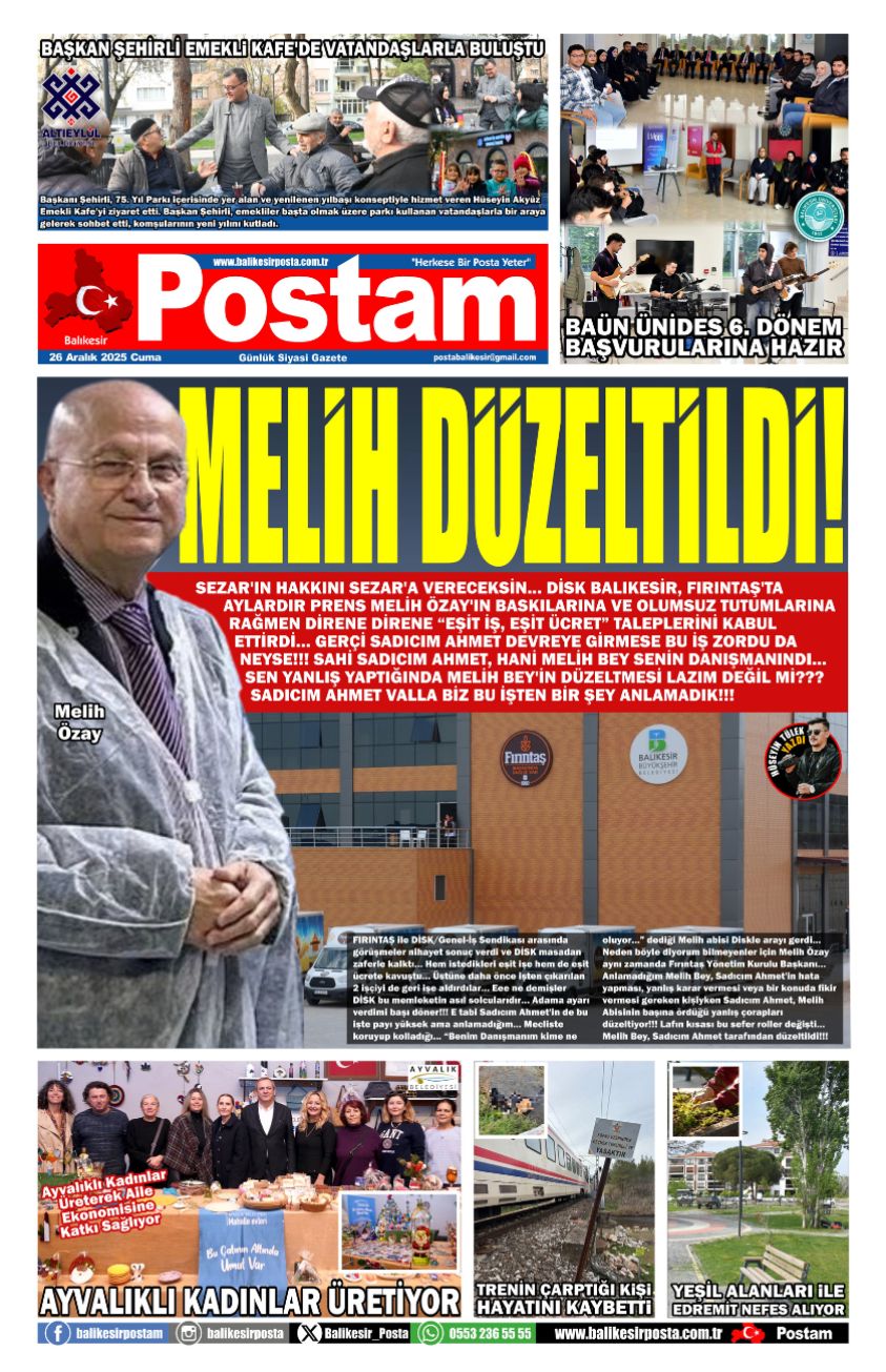 MELİH DÜZELTİLDİ!