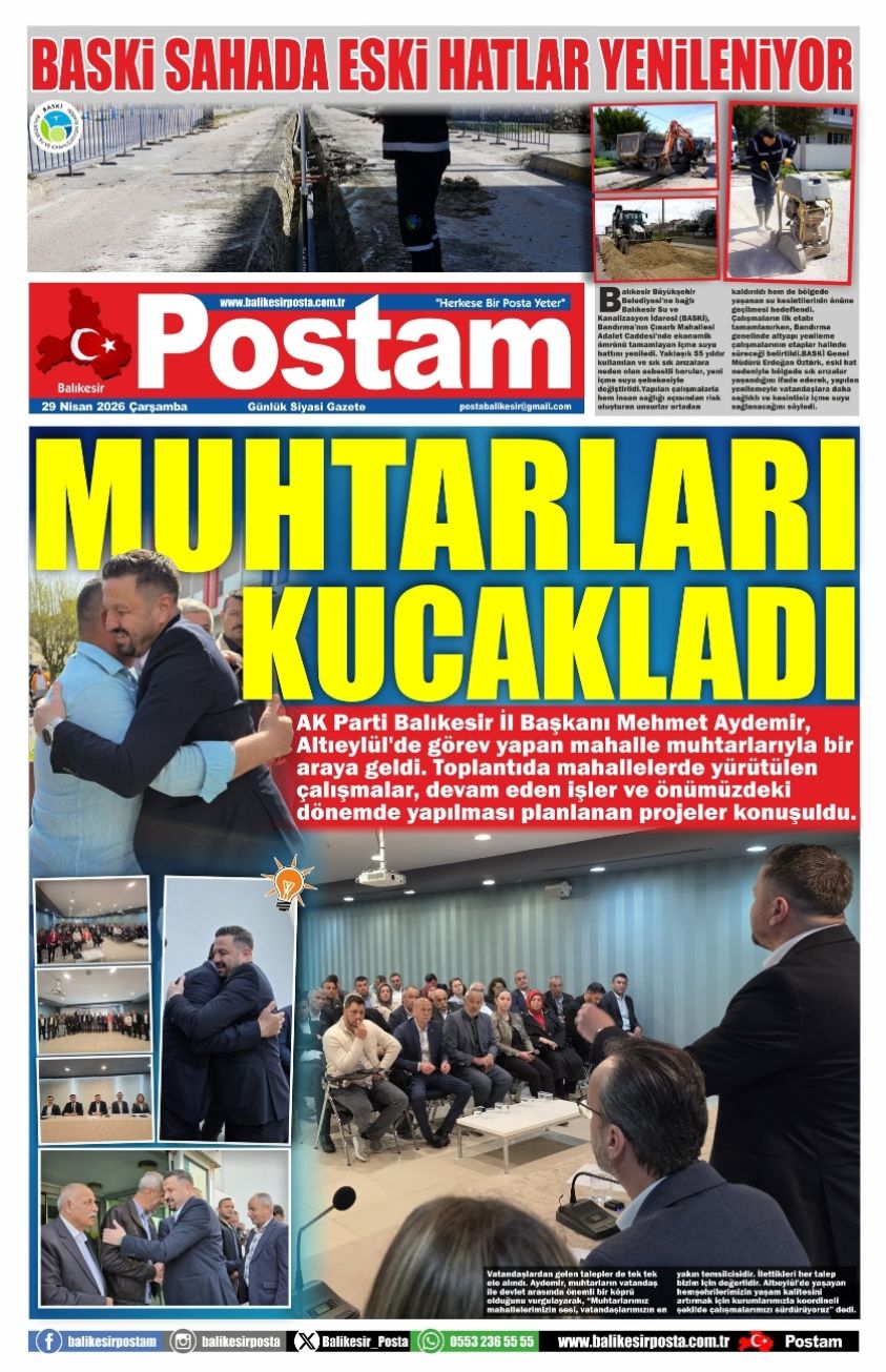 MUHTARLARI KUCAKLADI