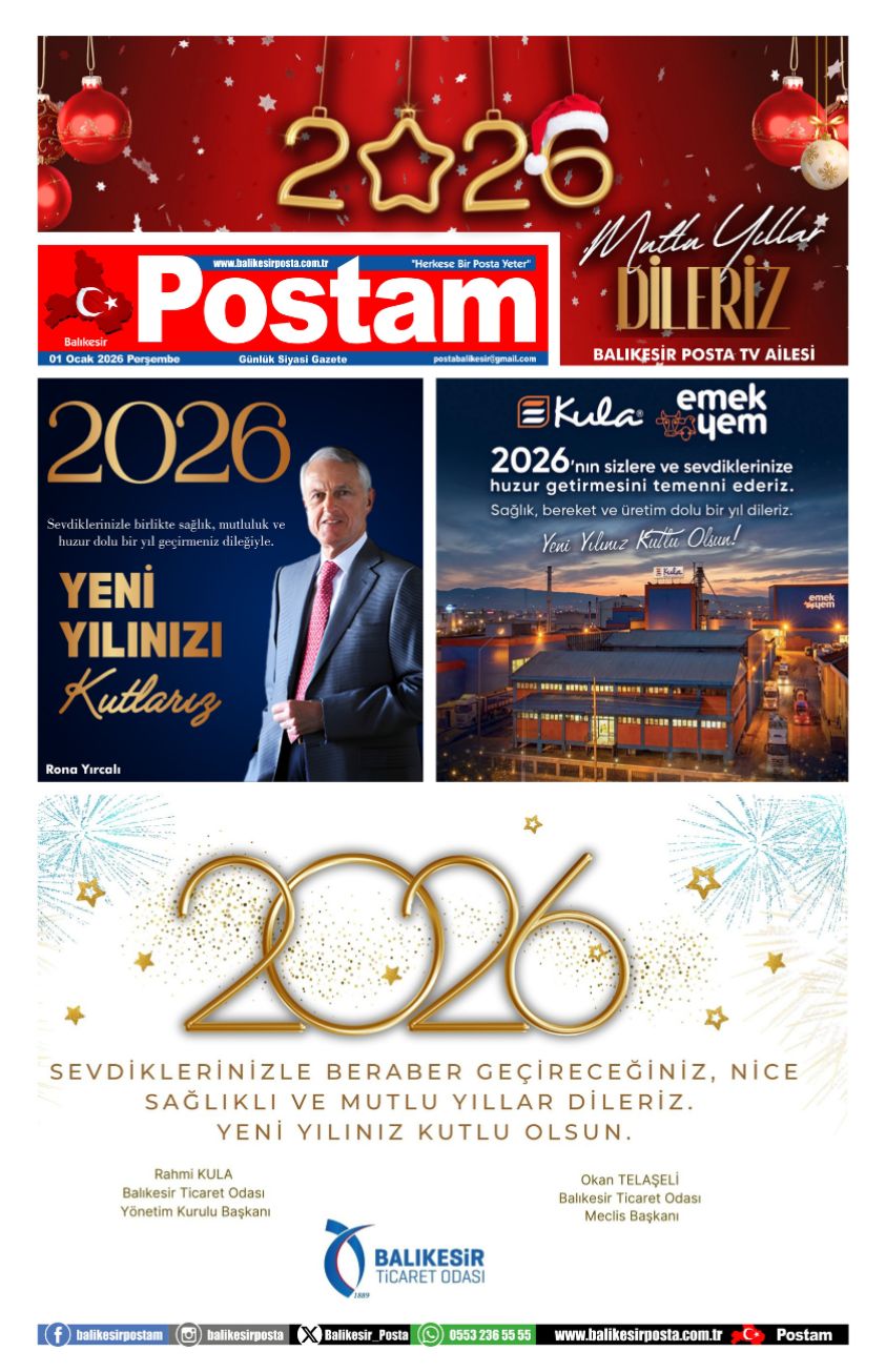 YENİ YILINIZ KUTLU OLSUN