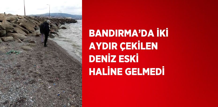 BANDIRMA’DA İKİ AYDIR ÇEKİLEN DENİZ ESKİ HALİNE GELMEDİ