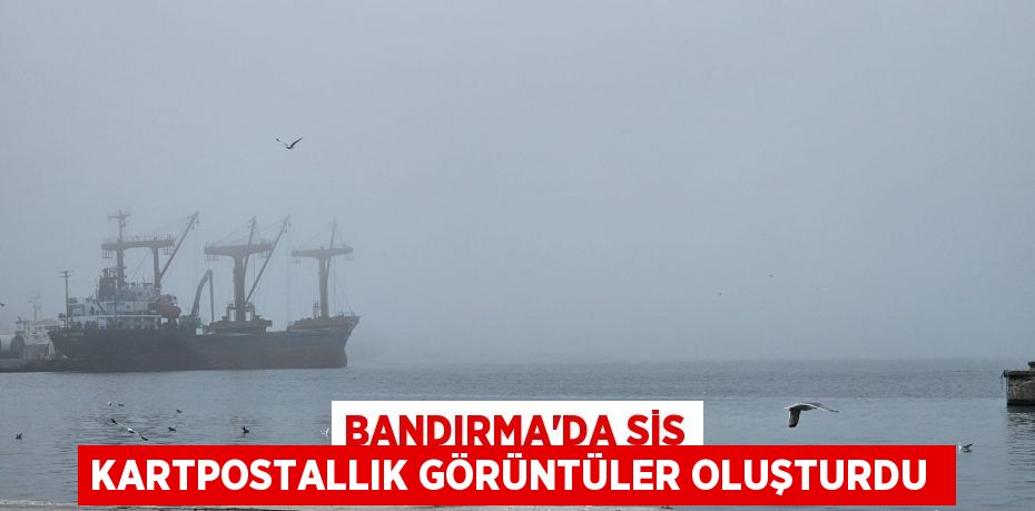 Bandırma'da sis kartpostallık görüntüler oluşturdu 