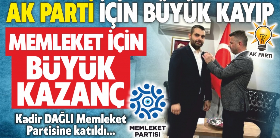 AK PARTİ İÇİN BÜYÜK KAYIP MEMLEKET İÇİN BÜYÜK KAZANÇ...!