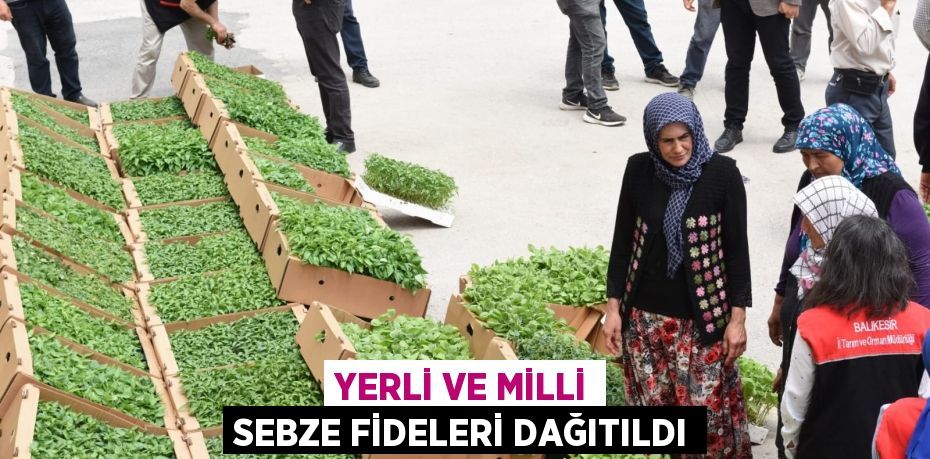 Yerli ve Milli Sebze Fideleri dağıtıldı