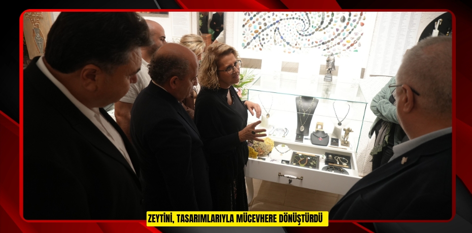 Zeytini, tasarımlarıyla mücevhere dönüştürdü