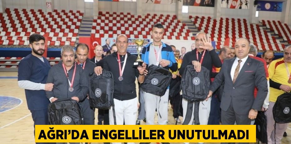 AĞRI’DA ENGELLİLER UNUTULMADI