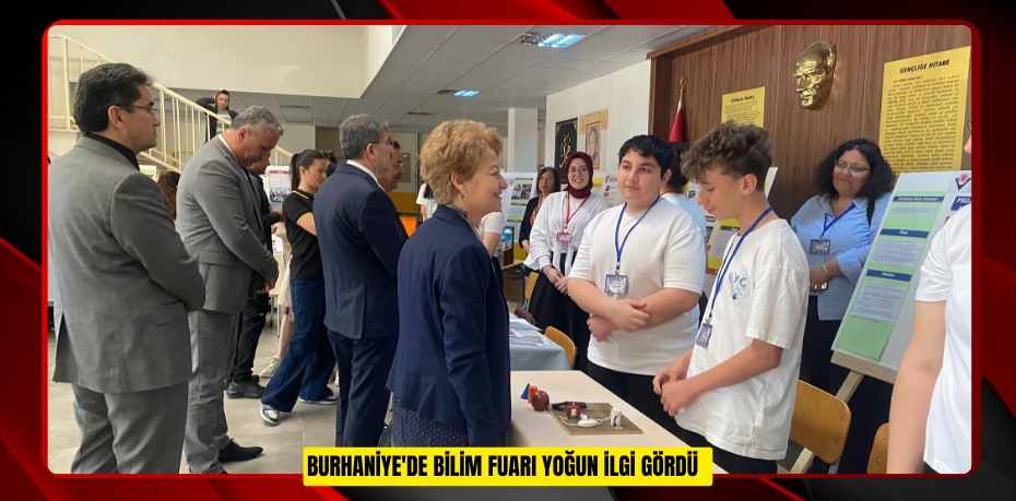 Burhaniye'de Bilim Fuarı yoğun ilgi gördü  