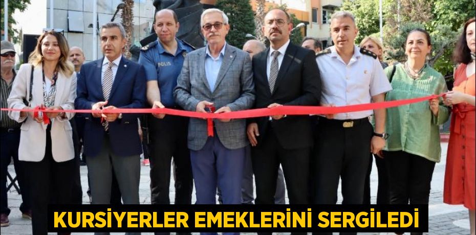 KURSİYERLER EMEKLERİNİ SERGİLEDİ