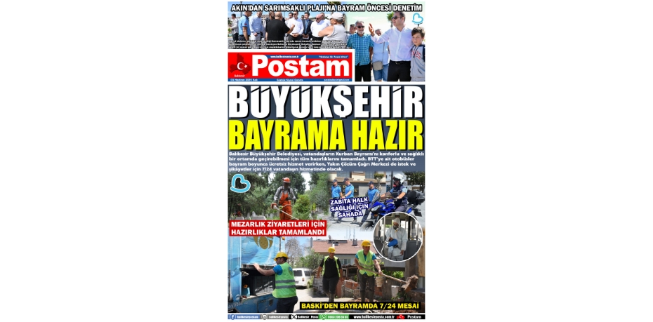 BÜYÜKŞEHİR BAYRAMA HAZIR