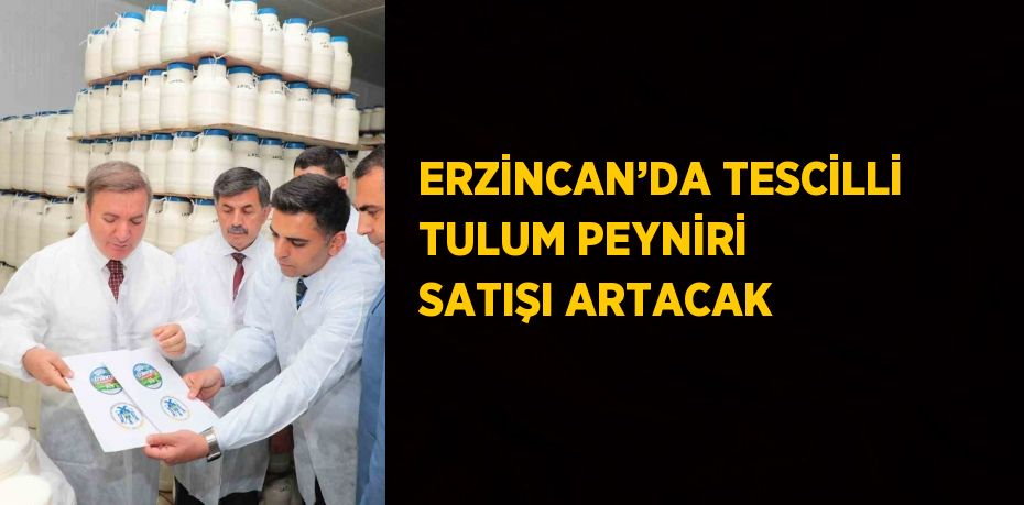 ERZİNCAN’DA TESCİLLİ TULUM PEYNİRİ SATIŞI ARTACAK