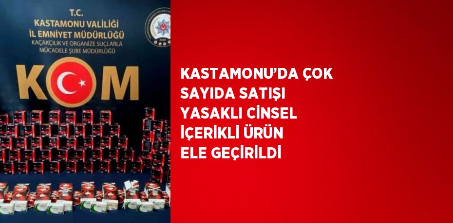 KASTAMONU’DA ÇOK SAYIDA SATIŞI YASAKLI CİNSEL İÇERİKLİ ÜRÜN ELE GEÇİRİLDİ