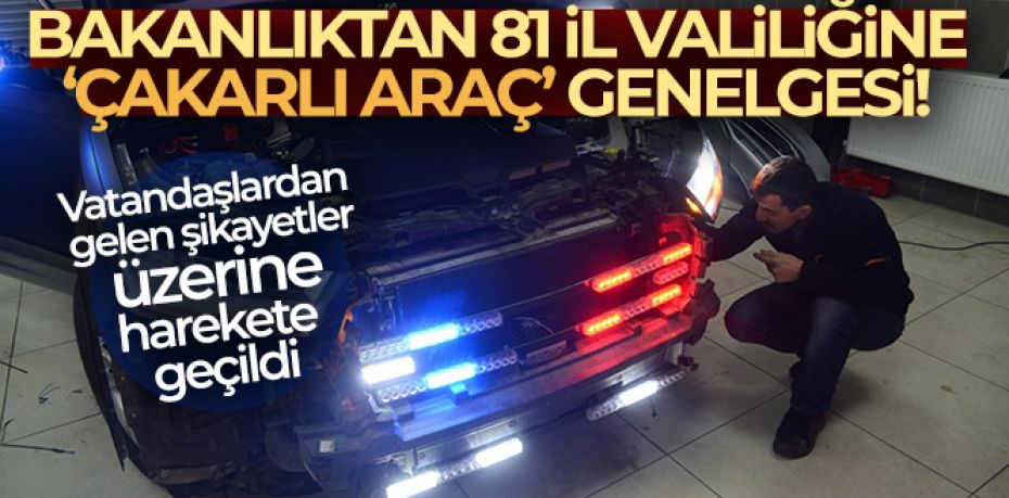 Bakanlıktan 81 İl Valiliğine 'Geçiş Üstünlüğüne Sahip Araçlar' ilgili yeni bir genelge