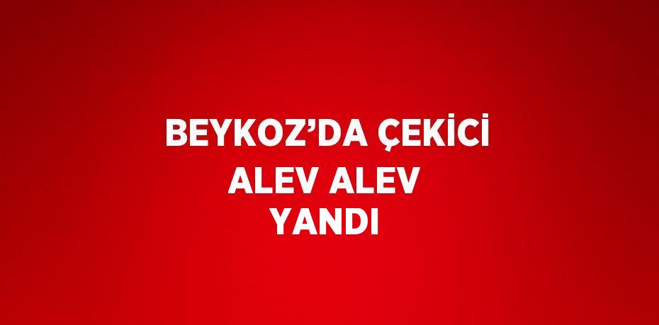 BEYKOZ’DA ÇEKİCİ ALEV ALEV YANDI