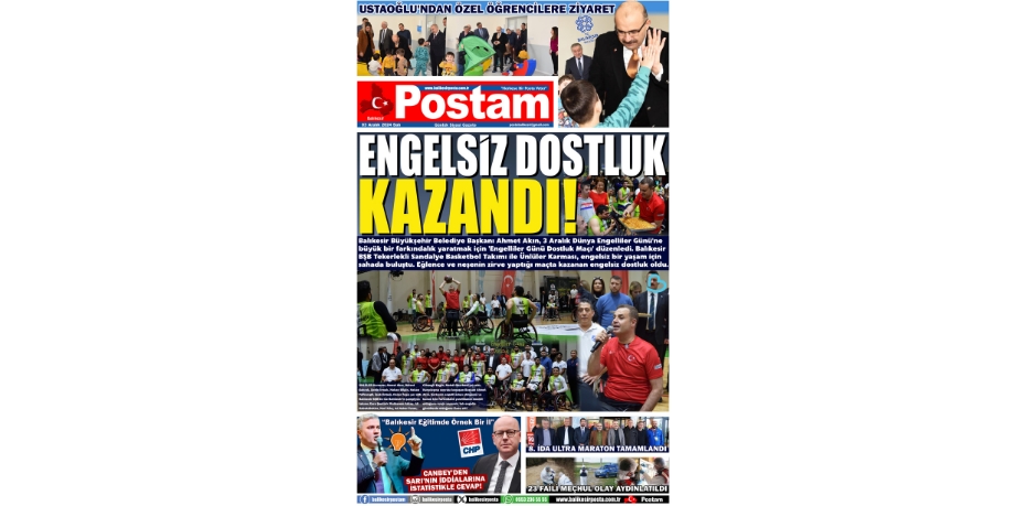 ENGELSİZ DOSTLUK KAZANDI!