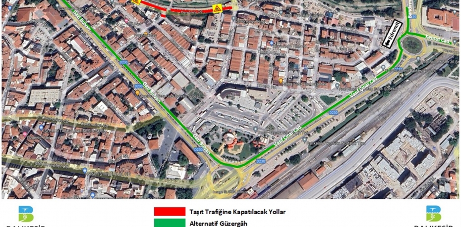 Dereboyu Caddesi taşıt trafiğine kapatılıyor