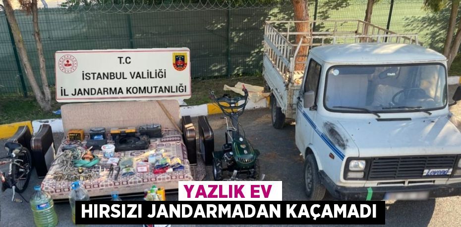 YAZLIK EV HIRSIZI JANDARMADAN KAÇAMADI