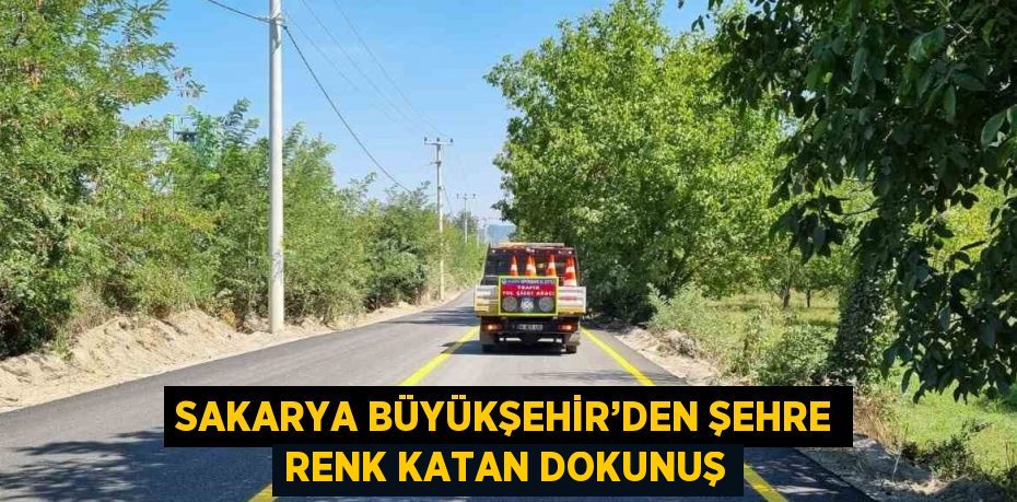 SAKARYA BÜYÜKŞEHİR’DEN ŞEHRE RENK KATAN DOKUNUŞ