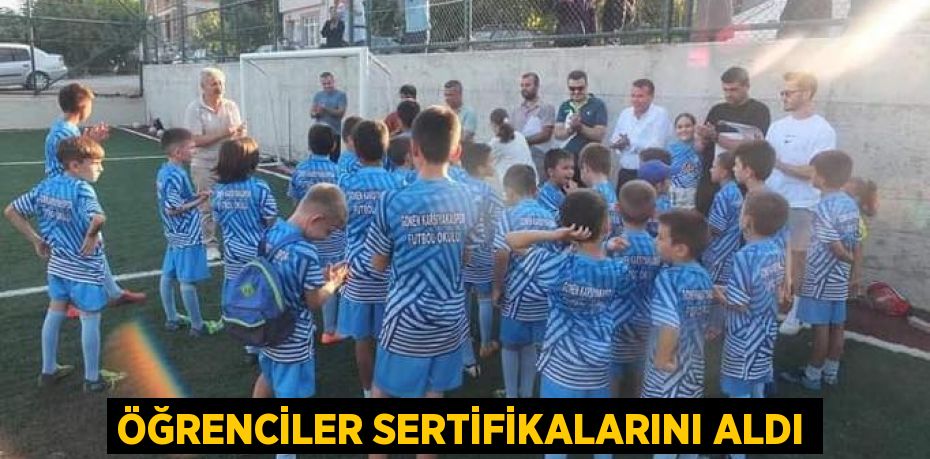 Öğrenciler sertifikalarını aldı