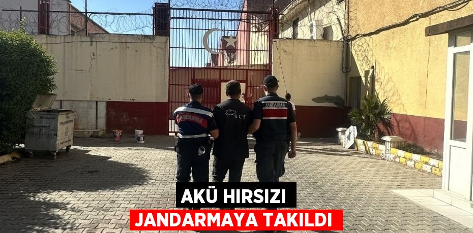 AKÜ HIRSIZI JANDARMAYA TAKILDI