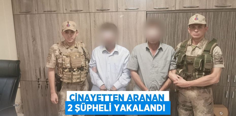 Cinayetten aranan 2 şüpheli yakalandı