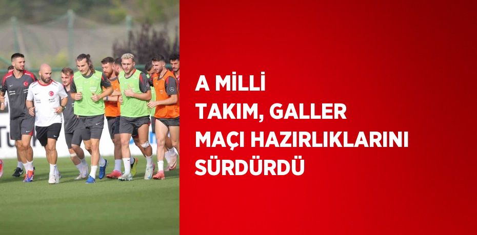 A MİLLİ TAKIM, GALLER MAÇI HAZIRLIKLARINI SÜRDÜRDÜ