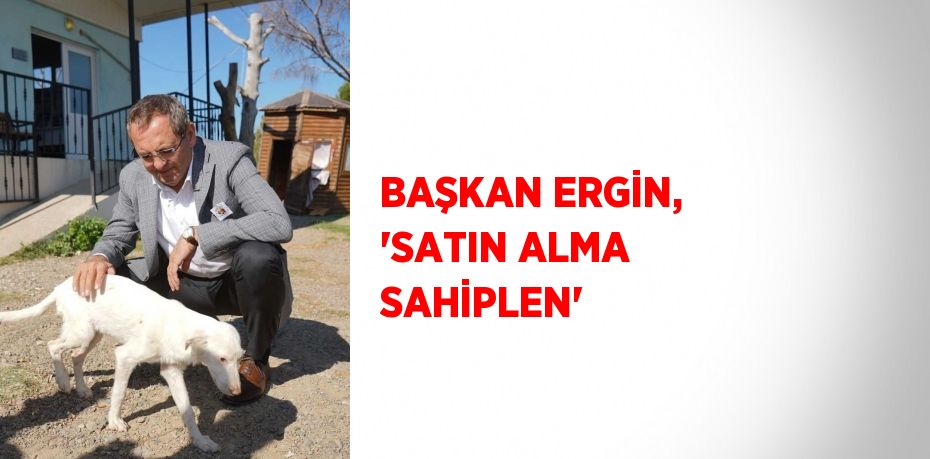 BAŞKAN ERGİN, 'SATIN ALMA SAHİPLEN'