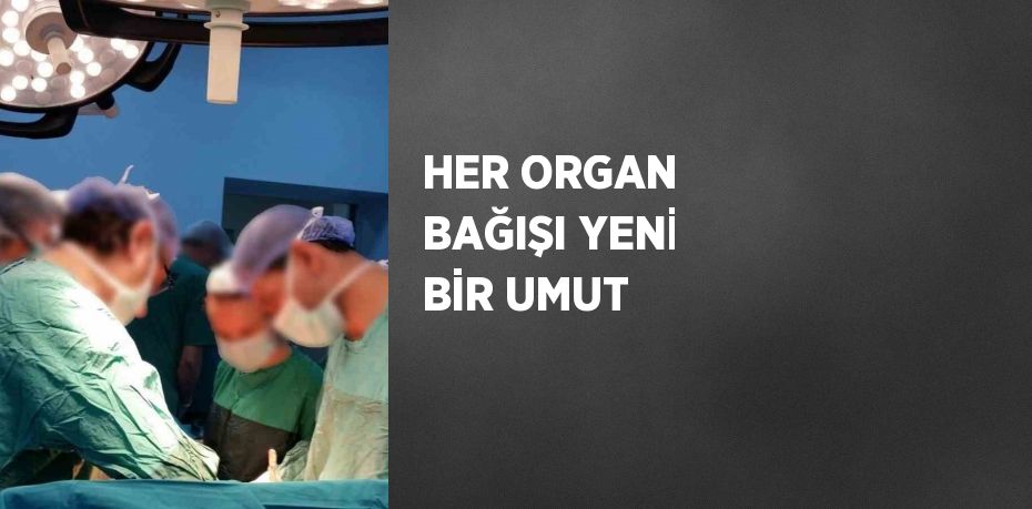 HER ORGAN BAĞIŞI YENİ BİR UMUT