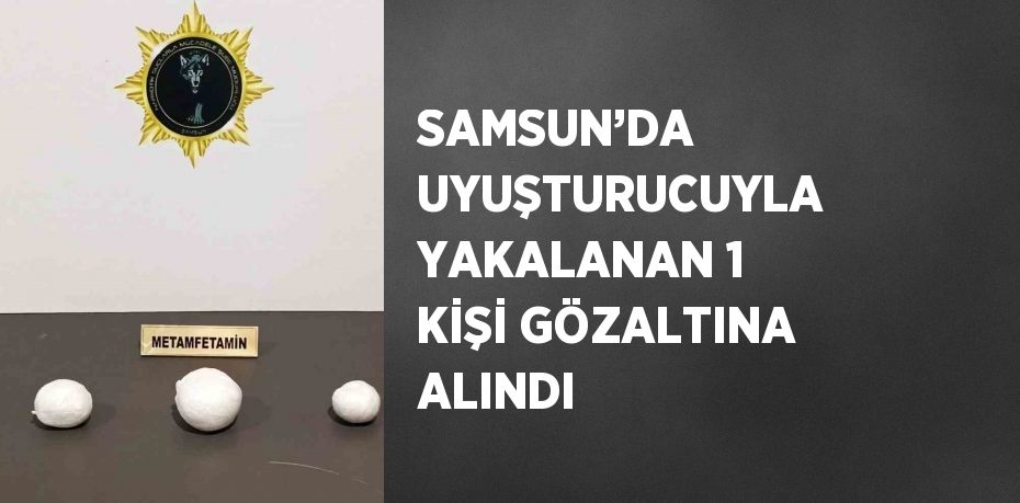 SAMSUN’DA UYUŞTURUCUYLA YAKALANAN 1 KİŞİ GÖZALTINA ALINDI