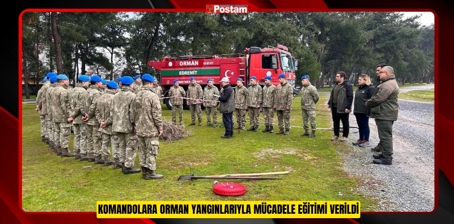 Komandolara orman yangınlarıyla mücadele eğitimi verildi  