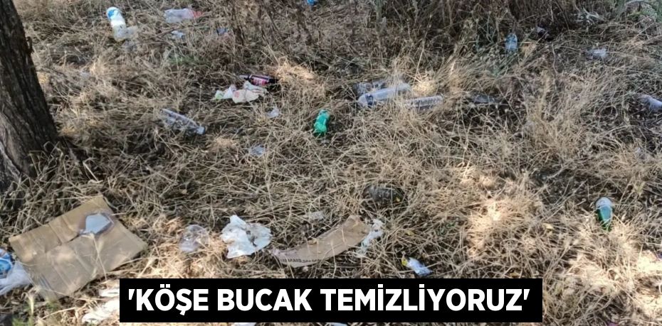 'KÖŞE BUCAK TEMİZLİYORUZ'