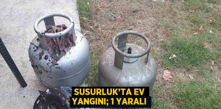 SUSURLUK’TA EV YANGINI; 1 YARALI