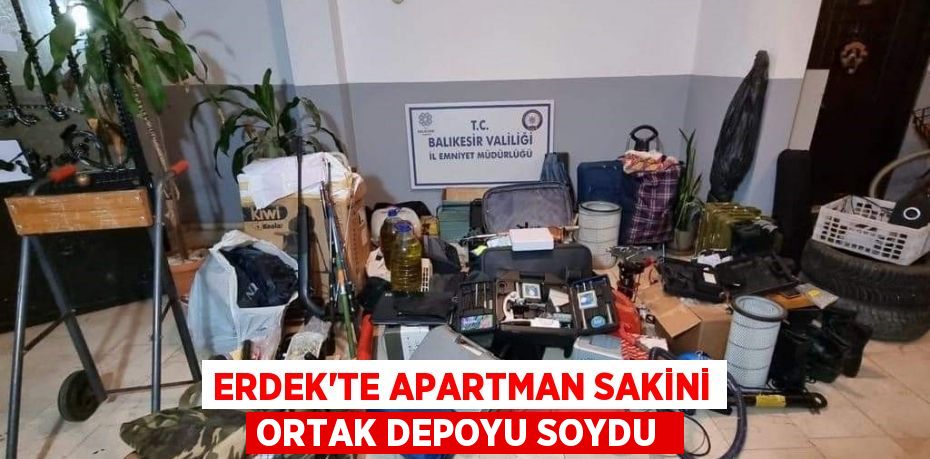 ERDEK’TE APARTMAN SAKİNİ ORTAK DEPOYU SOYDU 