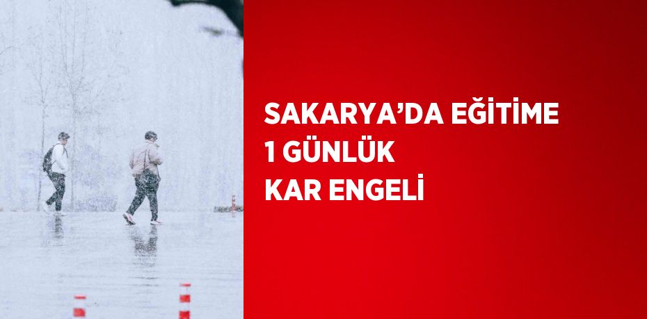 SAKARYA’DA EĞİTİME 1 GÜNLÜK KAR ENGELİ