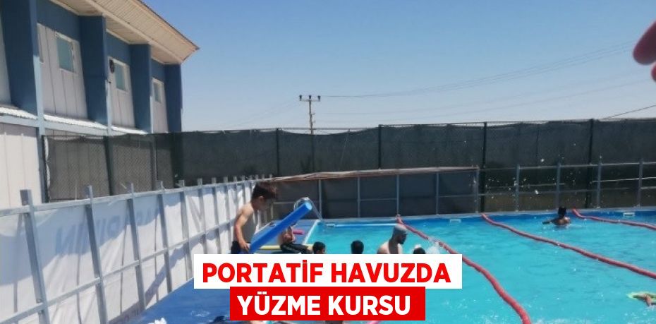 PORTATİF HAVUZDA YÜZME KURSU