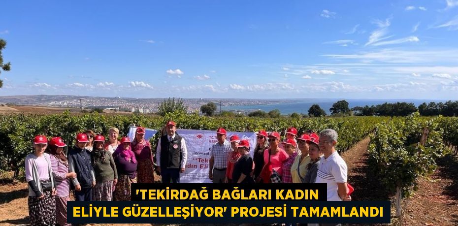 'TEKİRDAĞ BAĞLARI KADIN ELİYLE GÜZELLEŞİYOR' PROJESİ TAMAMLANDI