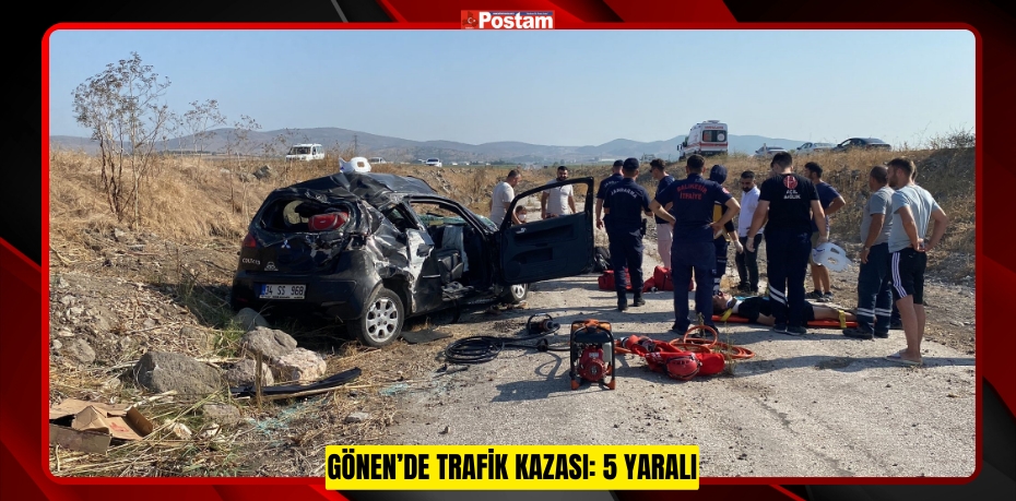 Gönen’de trafik kazası: 5 yaralı