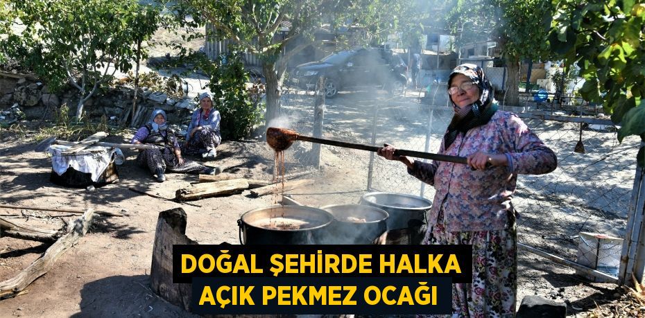 DOĞAL ŞEHİRDE HALKA AÇIK PEKMEZ OCAĞI