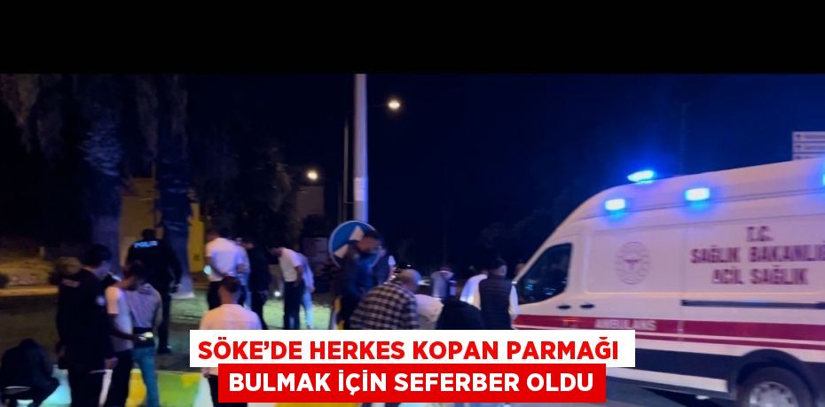 SÖKE’DE HERKES KOPAN PARMAĞI BULMAK İÇİN SEFERBER OLDU