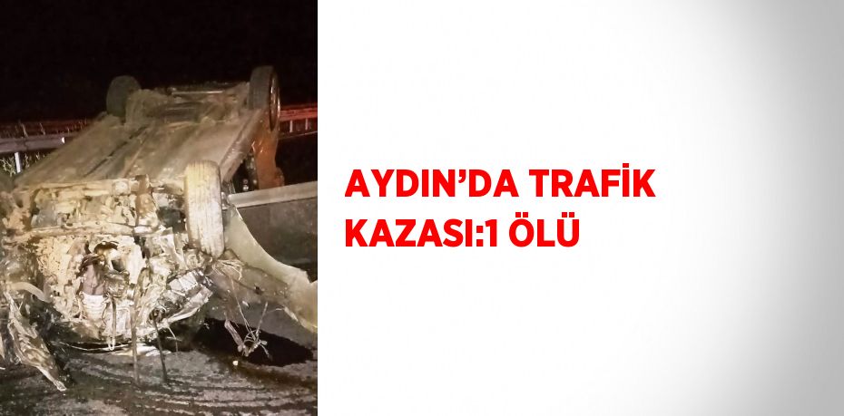 AYDIN’DA TRAFİK KAZASI:1 ÖLÜ