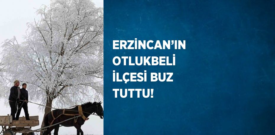 ERZİNCAN’IN OTLUKBELİ İLÇESİ BUZ TUTTU!