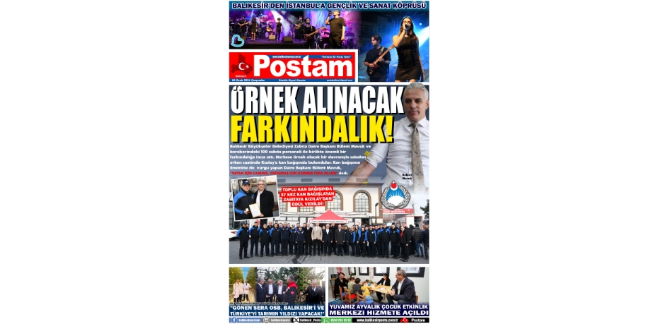 ÖRNEK ALINACAK FARKINDALIK!